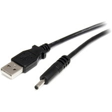 StarTech.com 3 ft USB to Type H Barrel 5V DC Power Cable For Mobile Device - 5 V DC - Black - 3 ft Cord Length - USB / Barrel Connector - 1 Each