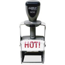 Xstamper ClassiX Self-inking Steel Message Stamp Message Stamp - 0.94" Impression Width x 1.56" Impression Length - Assorted - Steel - 1 Each