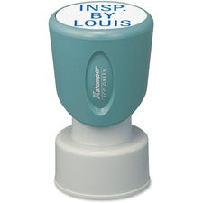 Xstamper Pre-inked Round Stamp 0.75" Impression Diameter - 50000 Impression(s) - Assorted - Rubber - Recycled - 1 Each