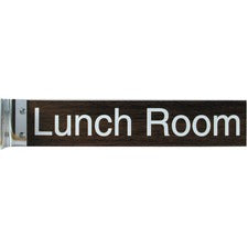 Xstamper Corridor Sign 10" Width x 2" Height - Rectangular Shape - Wall Mountable - Double Sided - Aluminum - 1 Each