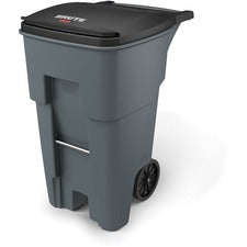 Rubbermaid Commercial Big Wheel General Roll-out Container 65 gal Capacity - 41.8" Height x 32.3" Width - Gray - 1 Each