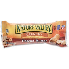 NATURE VALLEY Nature Valley Peanut Butter Granola Bars Peanut Butter, Crunch - 1 Serving Pouch - 1.50 oz - 18 / Box