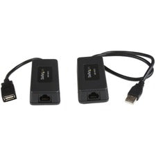 StarTech.com 1 Port USB Over Cat5 / Cat6 Ethernet Extender - Up to 131ft (40m) 1 x USB - 131.23 ft Extended Range - Plastic - Black