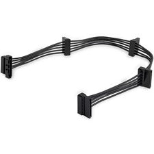 StarTech.com 4x SATA Power Splitter Adapter Cable 1.31 ft SATA Data Transfer Cable for Hard Drive, Computer, Optical Drive, Power Supply - First End: 1 x 15-pin SATA - Male - Second End: 4 x 15-pin SATA - Female - Splitter Cable - 18 AWG - Black - 1 Each