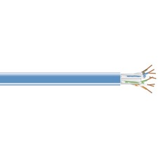 Black Box CAT5e 100-MHz Solid Bulk Cable 1000 ft Category 5e Network Cable for Network Device - First End: Bare Wire - Second End: Bare Wire - CM - 24 AWG - Blue - 1 Each