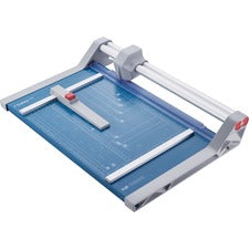 Dahle 550 Professional Rotary Trimmer 20 Sheet Cutting Capacity - 14" Cutting Length - 3.4" Height x 15.1" Depth x 22.9" Length - Automatic Clamp, Self-sharpening Blade, Automatic Paper Clamp, Adjustable Alignment Guide, Metal Base, Screened Guide, Non-sl