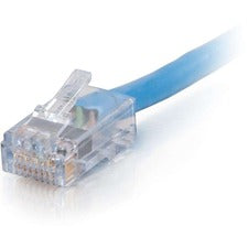 C2G 50 ft Cat6 Non Booted Plenum UTP Unshielded Network Patch Cable - Blue 50 ft Category 6 Network Cable for Network Device, Modem - First End: 1 x RJ-45 Network - Male - Second End: 1 x RJ-45 Network - Male - Patch Cable - Gold Plated Contact - Plenum,