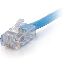 C2G 1 ft Cat6 Non Booted Plenum UTP Unshielded Network Patch Cable - Blue 1 ft Category 6 Network Cable for Network Device - First End: 1 x RJ-45 Network - Male - Second End: 1 x RJ-45 Network - Male - Patch Cable - Plenum - Blue - 1 Each