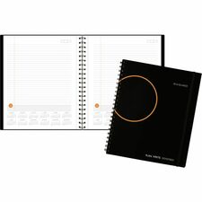 At-A-Glance Plan. Write. Remember. Undated Planning Notebook with Reference Calendars Large - Julian Dates - Daily - 1 Year - January 2026 to December 2026 - 1 Day Single Page Layout - 8 1/2" x 11" Sheet Size - White Sheet - Wire Bound - Bungee Strap - Bl