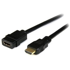 StarTech.com 2m HDMI Extension Cable - Ultra HD 4k x 2k HDMI Cable - M/F 6.56 ft HDMI Video Cable for Audio/Video Device - First End: 1 x 19-pin HDMI Digital Audio/Video - Male - Second End: 1 x 19-pin HDMI Digital Audio/Video - Female - Extension Cable -