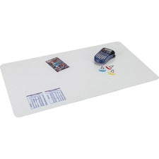 Artistic Krystal Antimicrobial Desk Pad Rectangular - 24" Width x 19" Depth - Vinyl - Clear