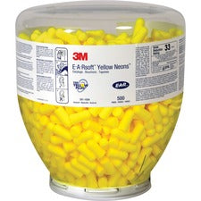 E-A-R Classic Earplugs Recommended for: Automotive, Building, Construction, Industrial, Metalworking, Military, Mining, Pharmaceutical, Transportation - Noise Reduction Rating Protection - Soft Foam, Soft Foam - Neon Yellow - 2/Pair - 500 / Bottle