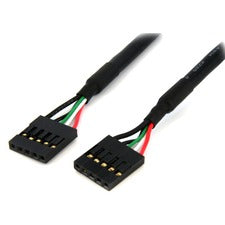 StarTech.com 24in Internal 5 pin USB IDC Motherboard Header Cable F/F 1 x 5-pin IDC USB 2.0 Header - Female - 1 x 5-pin IDC USB 2.0 Header - Female - Black - 1 Each