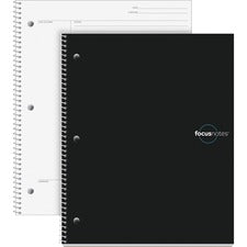 Oxford Idea Collective FocusNotes Wirebound Notebook - Quarto 100 Sheets - Wire Bound - 20 lb Basis Weight - Quarto - 9" x 11" Sheet Size - White Paper - Acid-free, Perforated - 1 Each