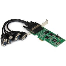 StarTech.com 4 Port PCI Express PCIe Serial Combo Card - 2 x RS232 2 x RS422 / RS485 PCI Express x1 - 4 x DB-9 RS-232/422/485 - Serie, v&iacute;a cable - Plug-in Card - TAA Compliant
