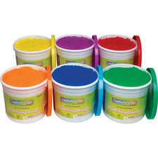 Creativity Street Modeling Dough Modeling - Red, Blue, Yellow, Green, Orange, Purple - 6 / Carton