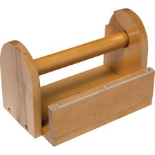 Creativity Street Wood Masking Tape Holder Holds Total 8 Tape(s) - Wood - Brown - 1 Each