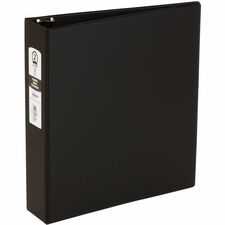Avery&reg; Economy Binder 2" Binder Capacity - Letter - 8 1/2" x 11" Sheet Size - 375 Sheet Capacity - 3 x 2" Ring(s) - Fastener(s): Round Ring - Pocket(s): 2, Internal - Polypropylene - Black, Pacific Blue - Recycled - Pocket, Lightweight, PVC-free - 12