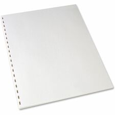 GBC CombBind 19-hole Pre-Punched Paper - White 96 Brightness - Letter - 8 1/2" x 11" - 20 lb Basis Weight - Pre-punched - White - 500 / Pack