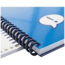 GBC ProClick Easy-Editing Binding Spines 0.63" Maximum Capacity - 110 x Sheet Capacity - 32 x Rings - Black - Plastic - 100 / Box
