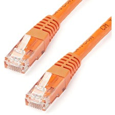 StarTech.com 100ft Orange Cat6 UTP Patch Cable ETL Verified 100 ft Category 6 Network Cable for Network Device - First End: 1 x RJ-45 Network - Male - Second End: 1 x RJ-45 Network - Male - 10 Gbit/s - Patch Cable - Gold Plated Connector - CMG - 24 AWG -