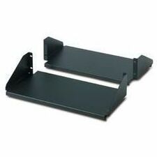 APC by Schneider Electric 2-Post Rack Double-Sided Shelf 3U Rack Height - Rack-mountable - Black - 250.53 lb Static/Stationary Weight Capacity