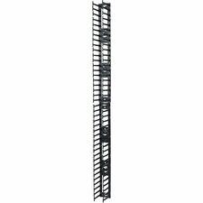 APC by Schneider Electric Vertical Cable Manager for NetShelter SX 750mm Wide 42U (Qty 2) Cable Pass-through - Black - 42U Rack Height - 1 Each - TAA Compliant