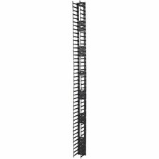 APC by Schneider Electric Vertical Cable Manager for NetShelter SX 750mm Wide 45U (Qty 2) Cable Pass-through - Black - 45U Rack Height - 1 Each - TAA Compliant