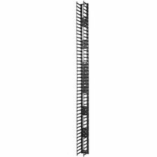 APC by Schneider Electric Vertical Cable Manager for NetShelter SX 750mm Wide 48U (Qty 2) Cable Pass-through - Black - 48U Rack Height - 1 Each - TAA Compliant
