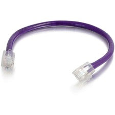 C2G 35 ft Cat6 Non Booted UTP Unshielded Network Patch Cable - Purple 35 ft Category 6 Network Cable for Network Device - First End: 1 x RJ-45 Network - Male - Second End: 1 x RJ-45 Network - Male - Patch Cable - Purple - 1 Each