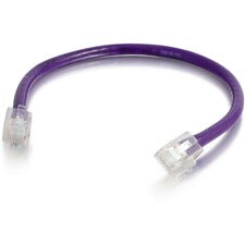 C2G 50 ft Cat6 Non Booted UTP Unshielded Network Patch Cable - Purple 50 ft Category 6 Network Cable for Network Device - First End: 1 x RJ-45 Network - Male - Second End: 1 x RJ-45 Network - Male - Patch Cable - Purple - 1 Each