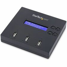 StarTech.com 1:2 Standalone USB 2.0 Flash Drive Duplicator and Eraser - Flash Drive Copier 1 to 2 Standalone USB Flash Drive Duplicator/Eraser, Cloner/Sanitizer; Supports USB 3.0/2.0 Thumb Drives; Up to 1.5 GB/min System-and-File and Sector-by-Sector Copy