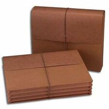 Smead Letter Recycled Expanding File 8 1/2" x 11" - 3 1/2" Expansion - Redrope - 30% Recycled - 50 / Carton