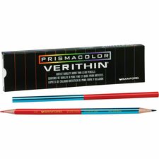 Prismacolor Premier Verithin Colored Pencil Red, Blue Lead - 1 Dozen