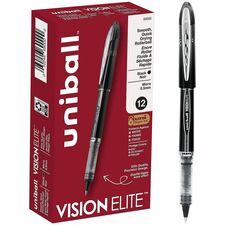 uniball&#8482; Vision Elite Rollerball Pen 0.5 mm Micro Pen Point - Black Ink - 1 Each