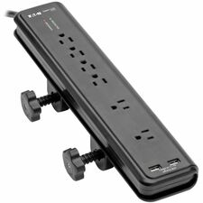 Tripp Lite series 6-outlet 2100J Surge Protector 6 x NEMA 5-15R - 1875 VA - 2100 J - 120 V AC Input - 5 V DC Output - 35.5 kA - 6 ft