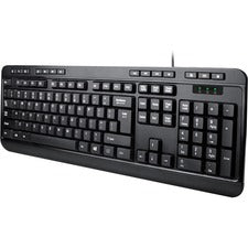 Adesso AKB-132 Multimedia Desktop Keyboard Cable Connectivity - PS/2 Interface - 104 Key(s) - Media Player, Volume Down, Volume Up, Mute, Play/Pause, Previous Track, Next Track, Stop, My Computer, Search, Calculator, ... Hot Key(s) - English (US) - Comput