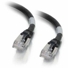 C2G 1ft (0.3m) Cat6 Snagless Shielded (STP) Ethernet Network Patch Cable - Black 1 ft Category 6 Network Cable for Network Device - First End: 1 x RJ-45 Network - Male - Second End: 1 x RJ-45 Network - Male - Patch Cable - Shielding - Gold, Nickel Plated