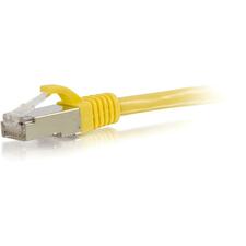 C2G 30ft Cat6 Snagless Shielded (STP) Ethernet Network Patch Cable - Yellow 30 ft Category 6 Network Cable for Network Device - First End: 1 x RJ-45 Network - Male - Second End: 1 x RJ-45 Network - Male - Patch Cable - Shielding - Gold, Nickel Plated Conn