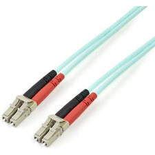 StarTech.com 3m 10 Gb Aqua Multimode 50/125 Duplex LSZH Fiber Patch Cable LC - LC 9.84 ft Fiber Optic Network Cable for Network Device, Hub, Router, Switch - First End: 2 x LC Network - Male - Second End: 2 x LC Network - Male - 10 Gbit/s - Patch Cable -