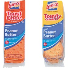 Lance Cracker Sandwich Variety Pack Assorted - 1 Serving Pack - 24 / Box