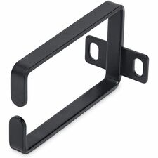 StarTech.com 1U Vertical Server Rack Cable Management D-Ring Hook - 2.2x3.9in (5.7x10cm) D-ring - Black - 1U Rack Height x 4" Length - Steel - 1 Each