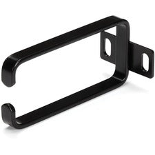 StarTech.com 1U Vertical Server Rack Cable Management D-Ring Hook - 1.8x3.9in (4.5x10cm) D-ring - Black - 1U Rack Height x 4" Length - Steel - 1 Each - TAA Compliant