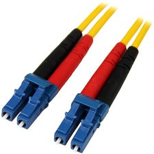 StarTech.com 10m Single Mode Duplex Fiber Patch Cable LC-LC 32.81 ft Fiber Optic Network Cable for Network Device, Patch Panel, Hub, Switch, Router - First End: 2 x LC Network - Male - Second End: 2 x LC Network - Male - 100 Gbit/s - Patch Cable - LSZH -