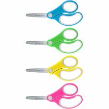 Westcott Soft Handle 5" Blunt Kids Value Scissors 5" Overall Length - Left/Right - Stainless Steel - Blunted Tip - Assorted - 1 Each