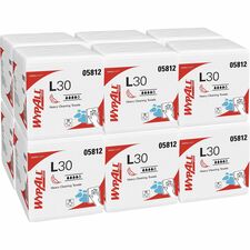 Wypall GeneralClean L30 Heavy Duty Cleaning Towels WhitePack - 90/Pack - 12 / Carton