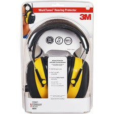 Tekk Protection Protection Digital WorkTunes Earmuffs Stereo - Wired - Over-the-head - Binaural - Circumaural - Yellow, Black - 1 Each