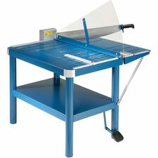 Dahle 580 Large-Format Premium Guillotine Trimmer 30 Sheet Cutting Capacity - 32" Cutting Length - 49" Height x 37.8" Width x 34" Length - Self-sharpening, Sturdy, Adjustable Alignment Guide, Safety Guard, Metal Base - Metal, Acrylic, Steel, Plastic, Rubb