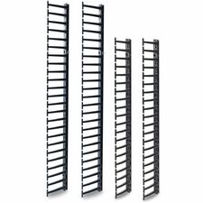 APC by Schneider Electric Vertical Cable Manager for NetShelter SX 45U Networking Enclosure (Qty 4) Cable Manager - Black - 45U Rack Height - 1 Each - TAA Compliant