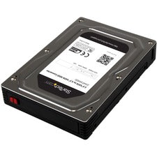 StarTech.com Drive Bay Adapter for 3.5" SATA/600 - Serial ATA/600 Host Interface Internal - Black 1 x HDD Supported - 1 x SSD Supported - 1 x Total Bay - 1 x 2.5" Bay - Aluminum, Plastic
